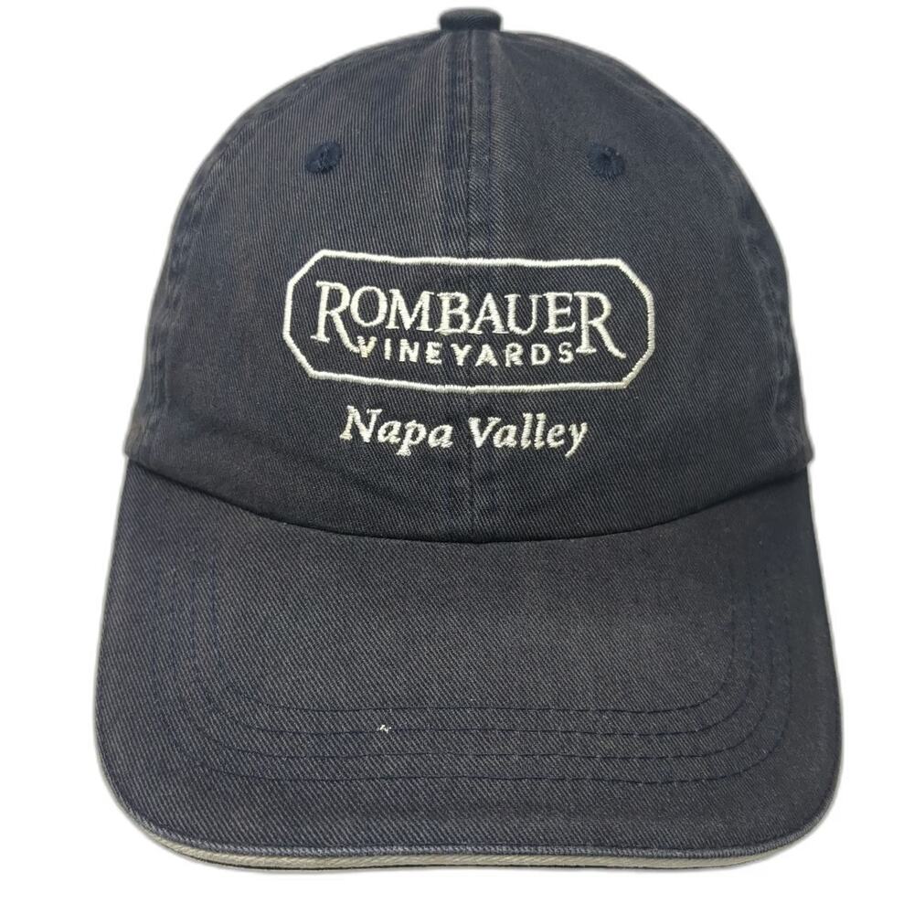 Port Authority Rombauer Vineyards Napa Valley Baseball Cap Blue One Size Hat